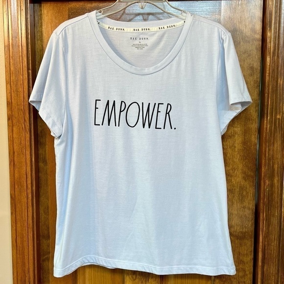 $5 ADD ON with $15+ Bundle RAE DUNN Women's "EMPOWER" Icon T-Shirt Sz XL EUC - Picture 4 of 10